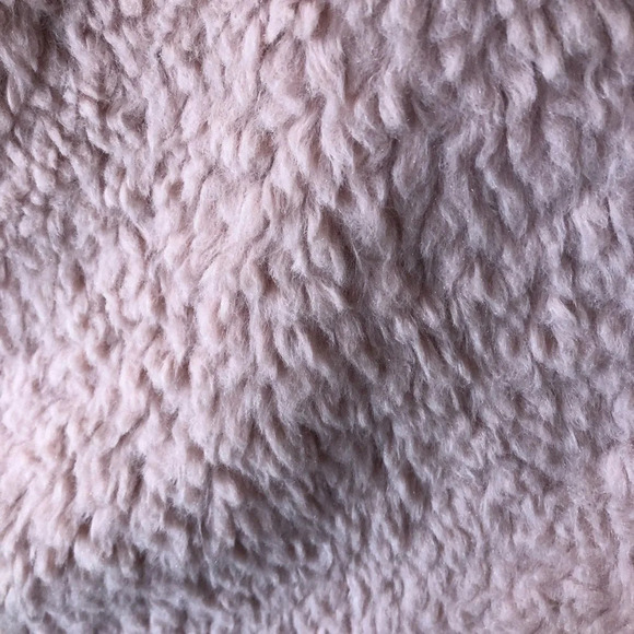 Dusty  Rose Faux Shearling Jacket - Picture 5 of 10